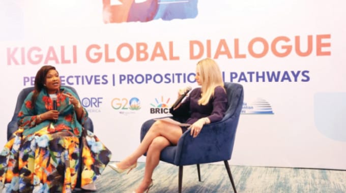 First Lady Dr Auxillia Mnangagwa shared insights on women empowerment initiatives during an interview with organisers of the Kigali Global Dialogue in Rwanda. - Picture: John Manzongo