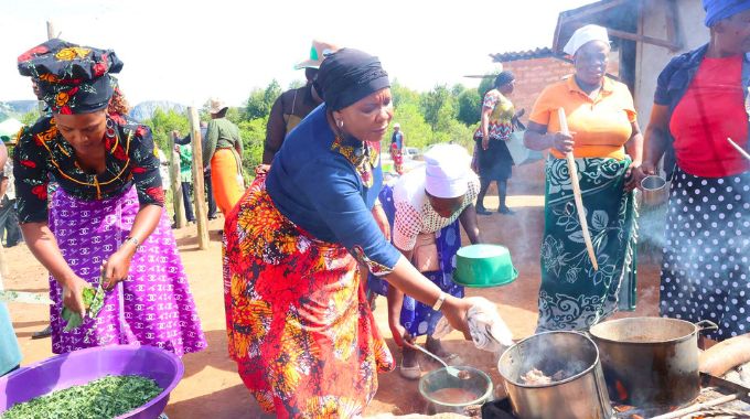 First Lady ropes in women in caring for the elderly, disabled, orphans . . . cleans homes, feeds vulnerable groups in Mutasa.