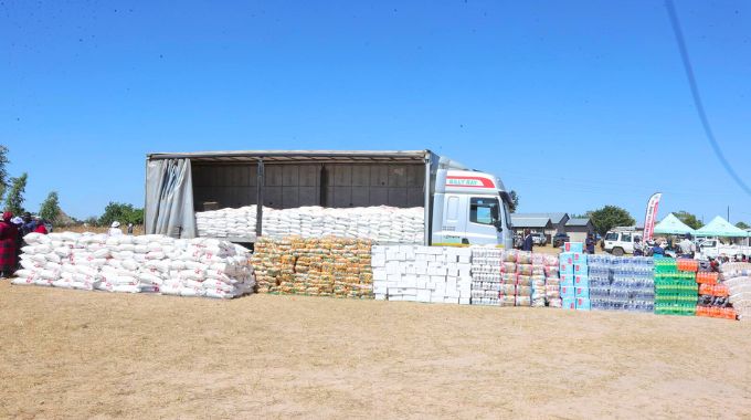 Part of the stock donated by First Lady Dr Auxillia Mnangagwa to thousands of widows to start income generating projects during the launch of the Mashonaland Central chapter of the First Lady’s widows association yesterday