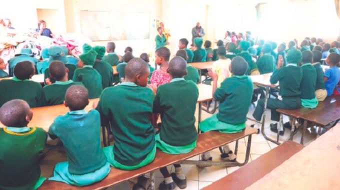 Children at Hupenyu Hutsva Home in Highfield, Harare.