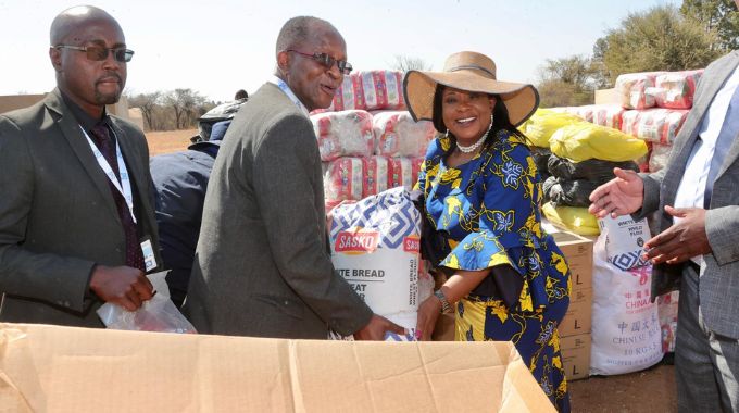 Angel of Hope Foundation patron First Lady Dr Auxillia Mnangagwa donated hospital utilities, protective clothing, medical kits and food hampers to United Bulawayo Hospitals, Mpilo and Ingutsheni hospitals in Bulawayo yesterday