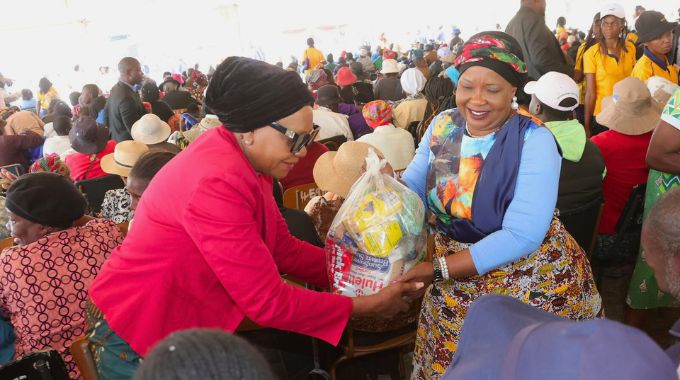 First Lady distributes blankets and food in Matabeleland, with elderly people, those with disabilities and child-headed families benefiting.