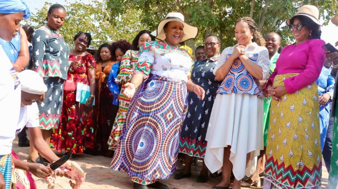 First Lady and foreign guests mentor youths in unique Gota/Nhanga/Ixhiba session which was held recently in Victoria Falls.