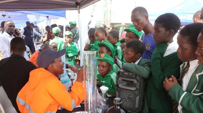 Freda Rebecca mine staff explain the academic requirements for one to become a mining engineer during a career guidance programme in Mashonaland Central.