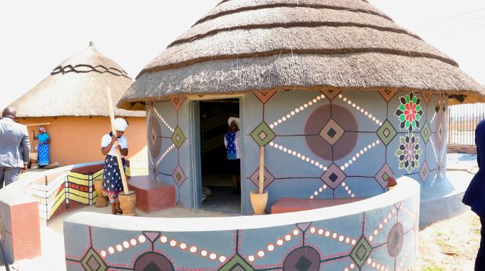 The traditional kitchens depicting Mashonaland and Matabeleland cultures at the Heritage Village ready for the hosting of delegates attending the 44th SADC Summit