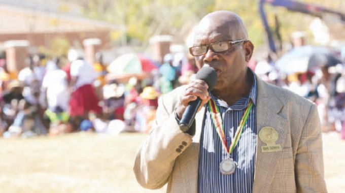 Headman Dzikiti expresses his views on the importance of preserving and adhering to cultural values and norms that helps in building strong family ties during an interactive Afrikana Family Humanism programme organised by First Lady Dr Auxillia Mnangagwa in Manicaland.