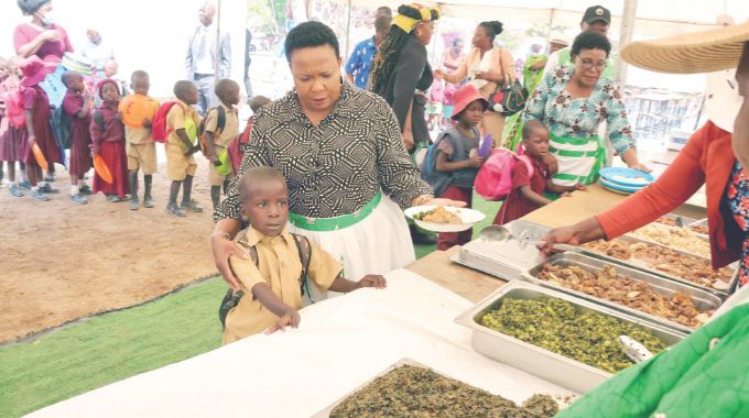 First Lady promotes traditional nutrition for children as the food is affordable and sustainable in the current environment.