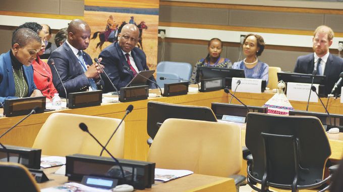 First Lady says women and children are central to resilient society in her speech on the sidelines of the United Nations General Assembly.