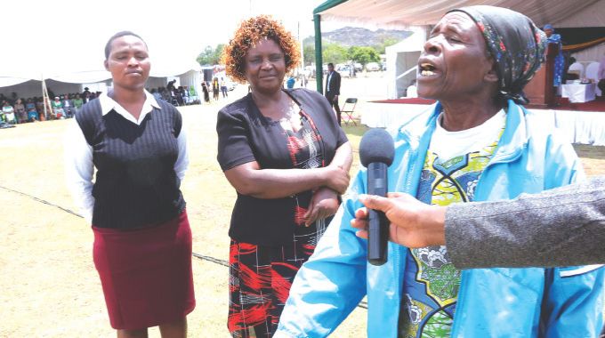 Women share their experiences, expectations as mothers in law and daughters in law in the family during their interactive session with First Lady Dr Auxillia Mnangagwa at the launch of First Lady’s Widows Association in Midlands. — Pictures: John Manzongo