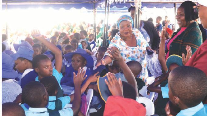 First Lady tackles social exploitation in Epworth as she addressed the social decay that has been reported through her toll-free number 575.