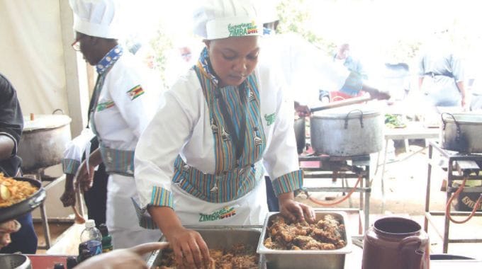 First Lady’s culinary exhibition draws widespread acclaim at ZITF with Mozambican President Daniel Chapo and President Mnangagwa visiting.