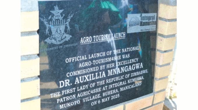 The national Agro-Tourism4she plaque