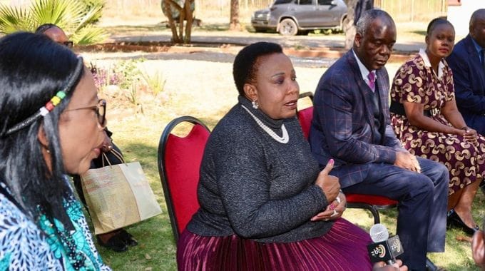 First Lady in heart-warming gesture at Churchill School following a fire that destroyed dormitories housing 54 Form One and Form Two learners.