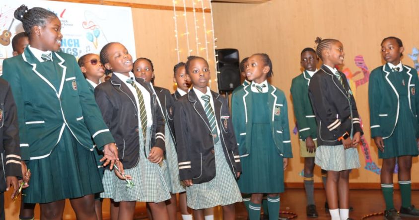 Participating learners perform during the Primary Schools French Songs Contest in Vainona, Harare, yesterday