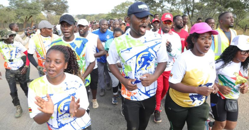 Some of the participants in the Chinhoyi Seven Heroes Valour Run