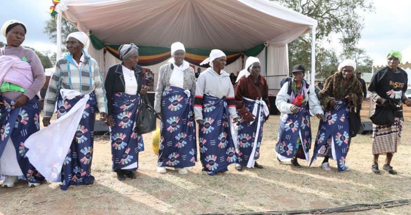 Women dressed in ZIG-branded wrappers took part in activities promoting the use of the Zimbabwe Gold (ZiG) currency during the First Lady’s Doek Drive initiative at Uswaushava Primary School in Chiredzi.