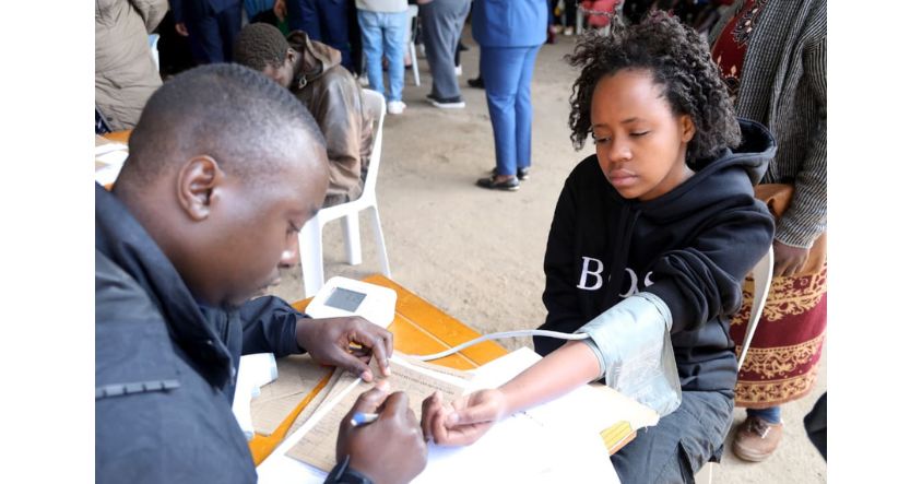 A teenage patient is admitted into the Angel of Hope Drug Rehabilitation Centre.