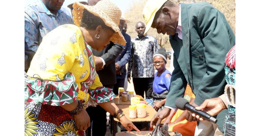 First Lady Dr Auxillia Mnangagwa at the Traditional Medicinal Herbs Programme launch