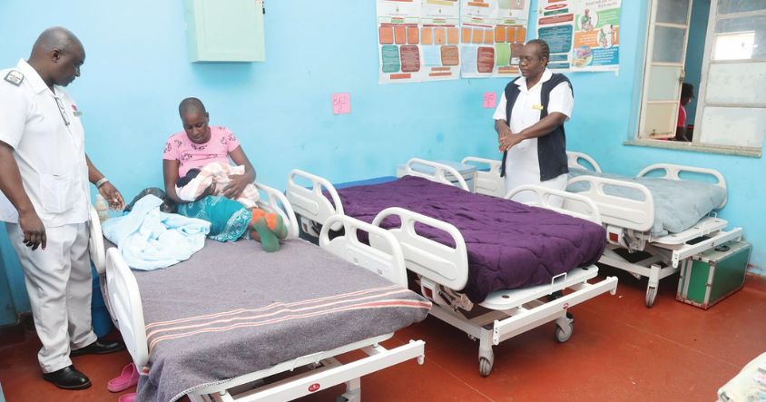 Some of the beds that were donated by the First Lady 
