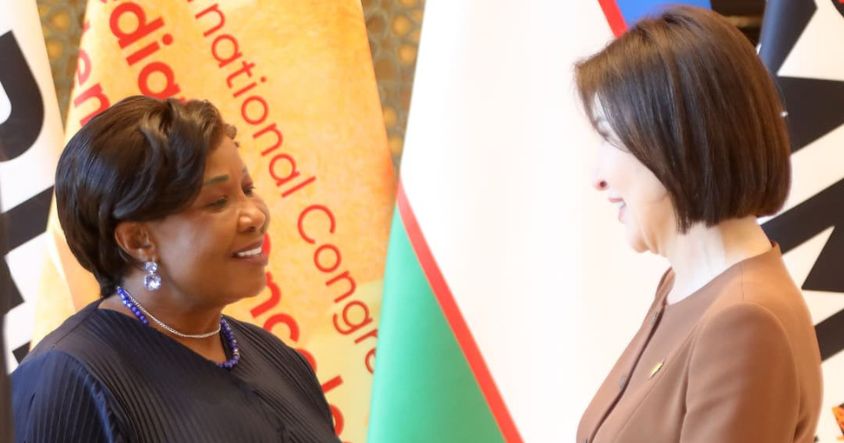 First Lady Dr Auxillia Mnangagwa at the World Summit on Children’s Well-being